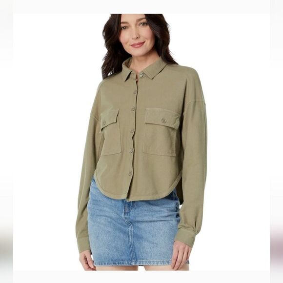 Bobi Los Angeles. Knit Twill Shirt Jacket. Size Medium. NWOT - Picture 6 of 6